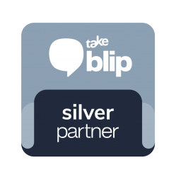 Selo Take Blip Parnter - Silver